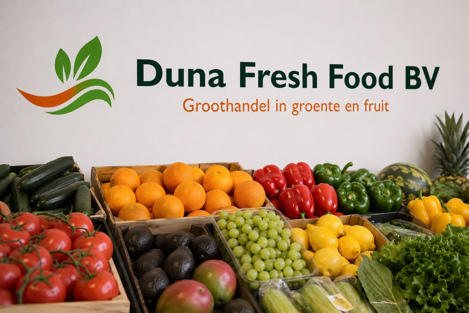 Vers assortiment groente en fruit van Duna Fresh Food